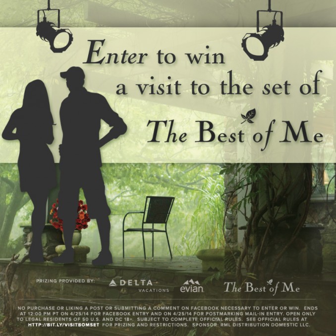 Want to visit The Best of Me’s movie set?