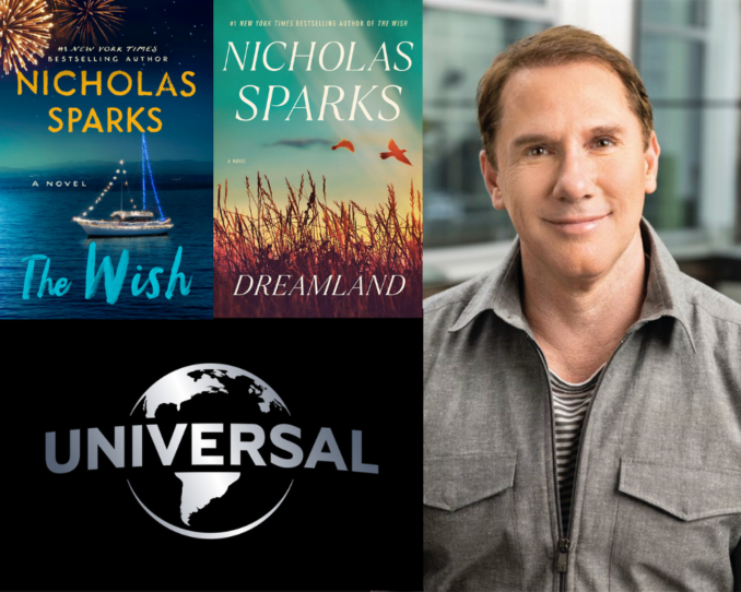 Three of Nicholas’s novels are to be adapted for the big screen, including his latest bestseller, The Wish!